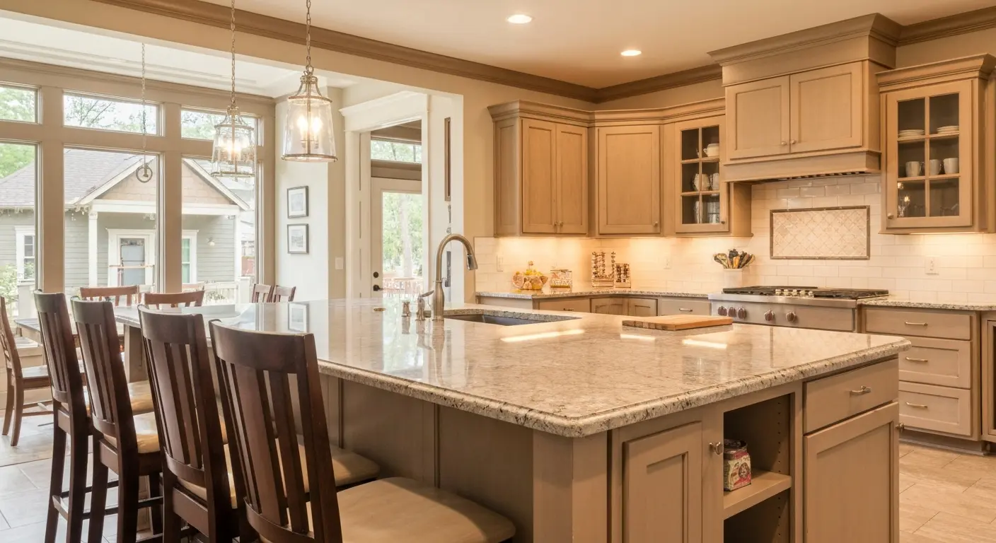Kitchen island design and installation