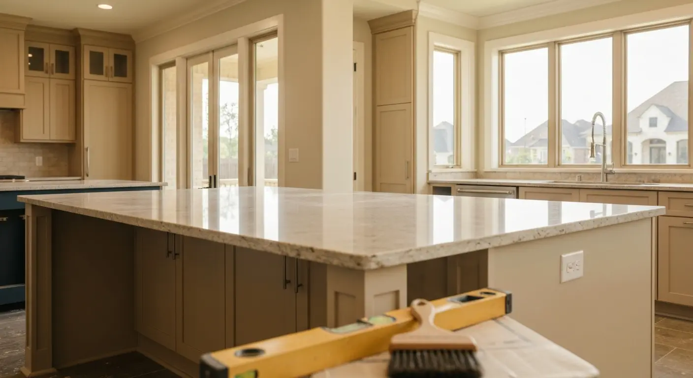 Kitchen island installation