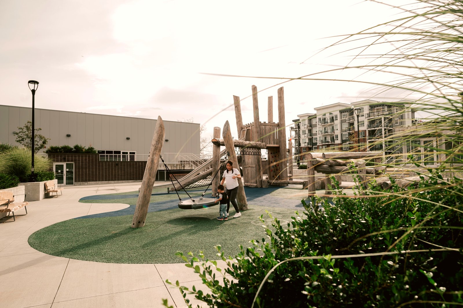 Community centre and playground