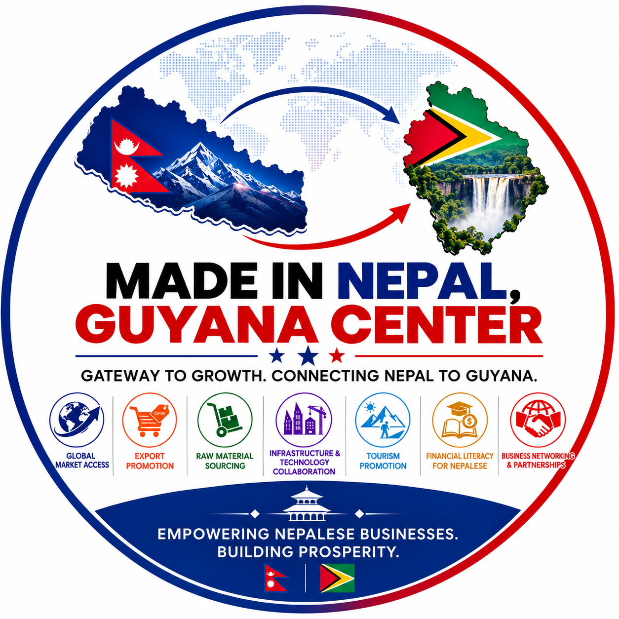 Made in Nepal, Guyana Center logo