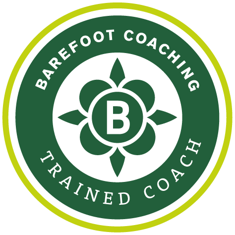 Logo stating 'Barefoot Coaching Trained Coach'