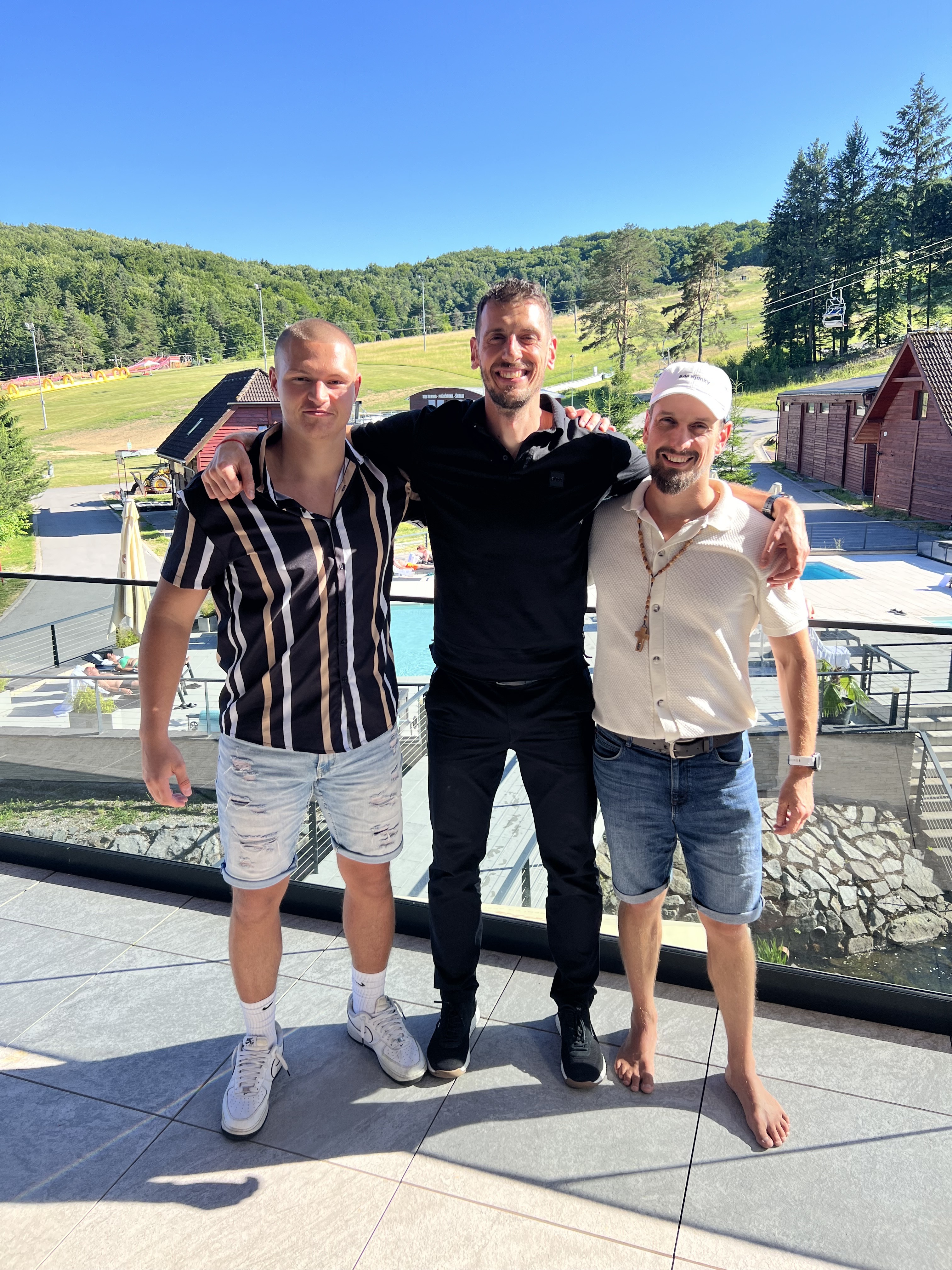 Adrián s Mišom Duchoňom a Mišom Matúšom