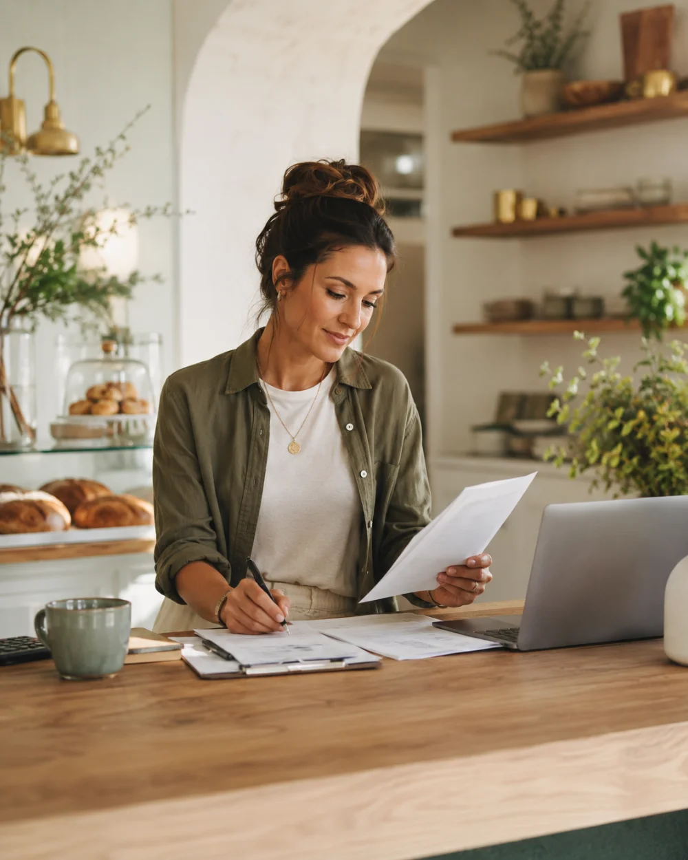 Professional BrightPoint tax consultants analyzing business strategy in a modern office