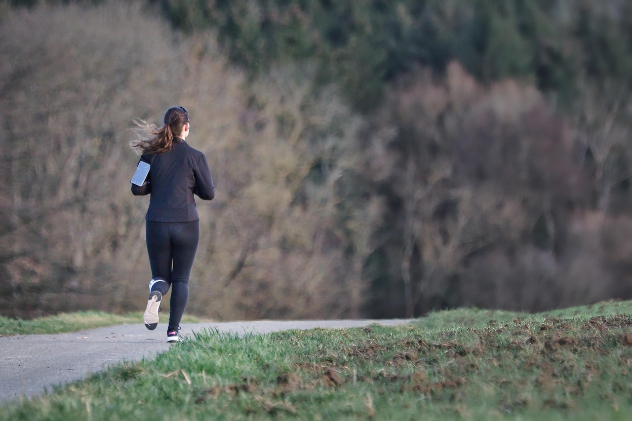 Woman supporting her energy levels through regular physical activity. Woman supporting her energy levels through regular physical activity.