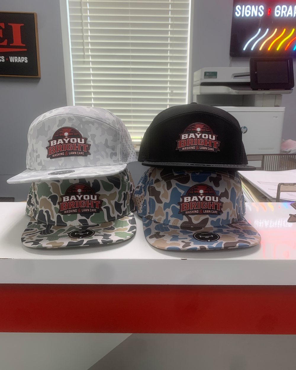 Bayou Bright branded gear