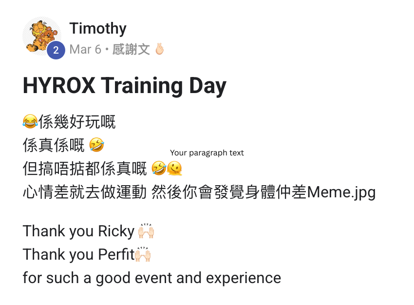 Testimonial screenshot