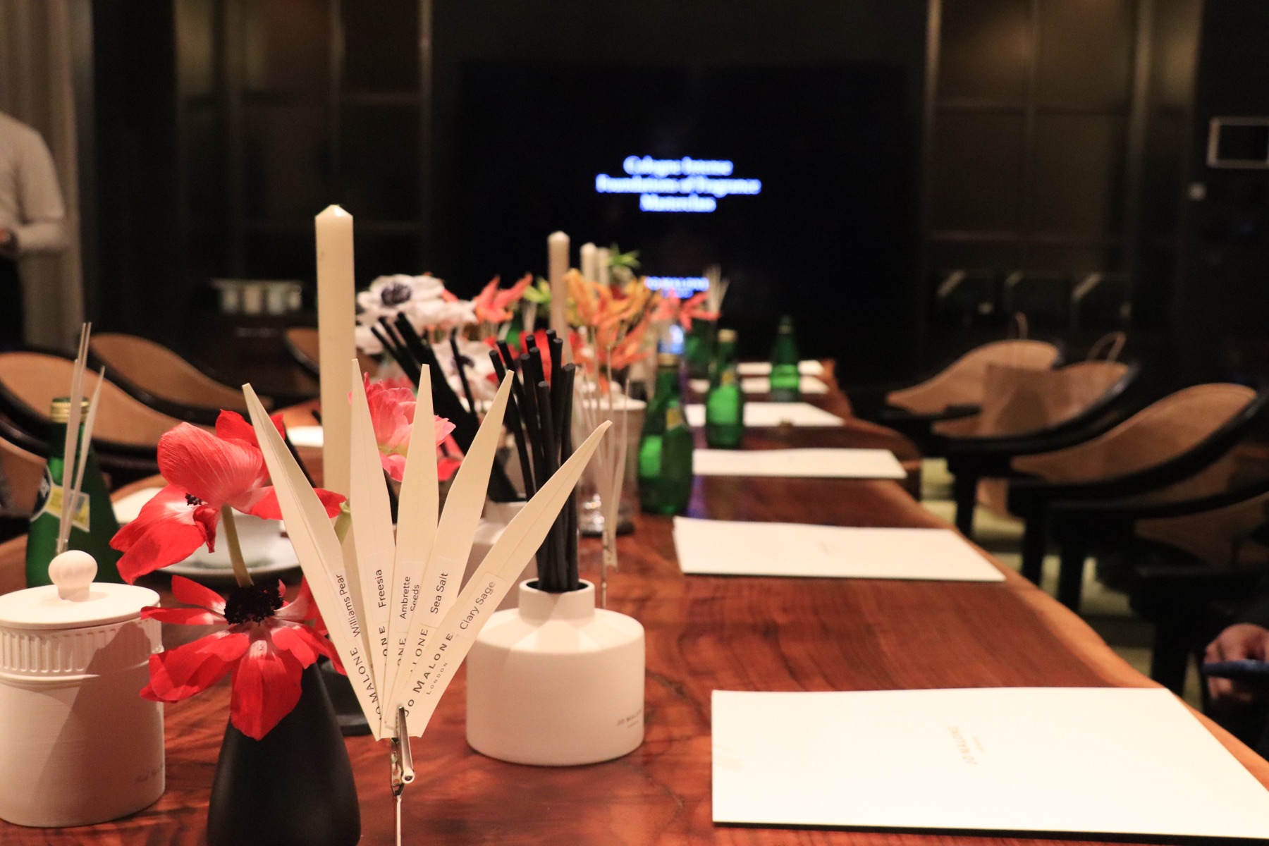 Mavericks’ Club 活動晚宴的長桌佈置