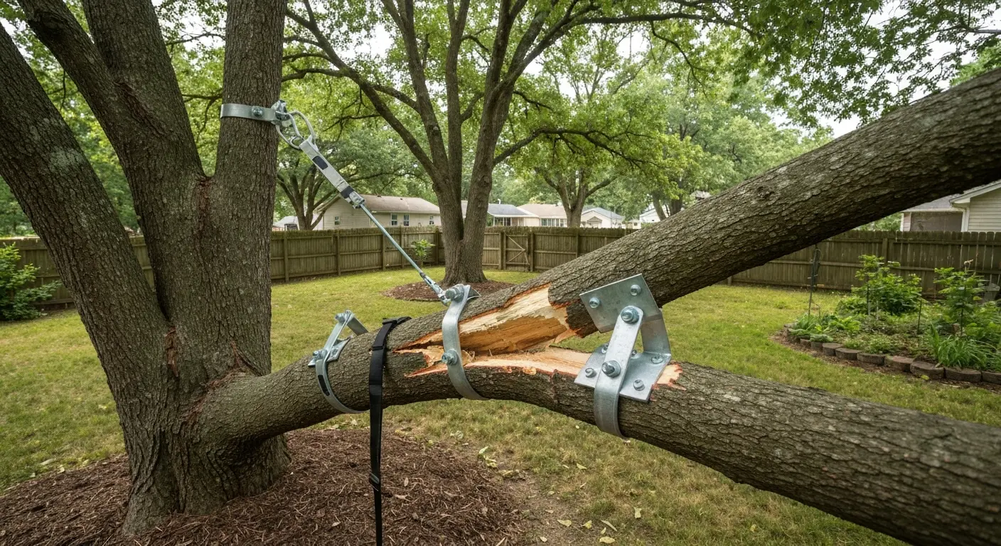 Tree brace installation