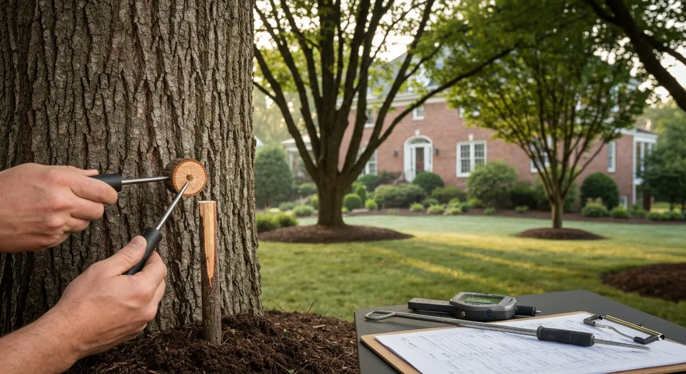 Tree health vitality assessment