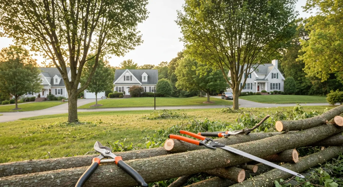 Tree trimming and pruning work