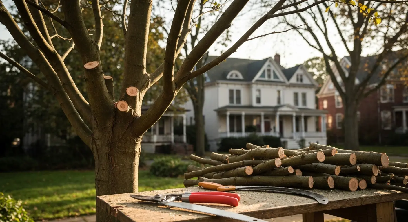 Professional tree pruning
