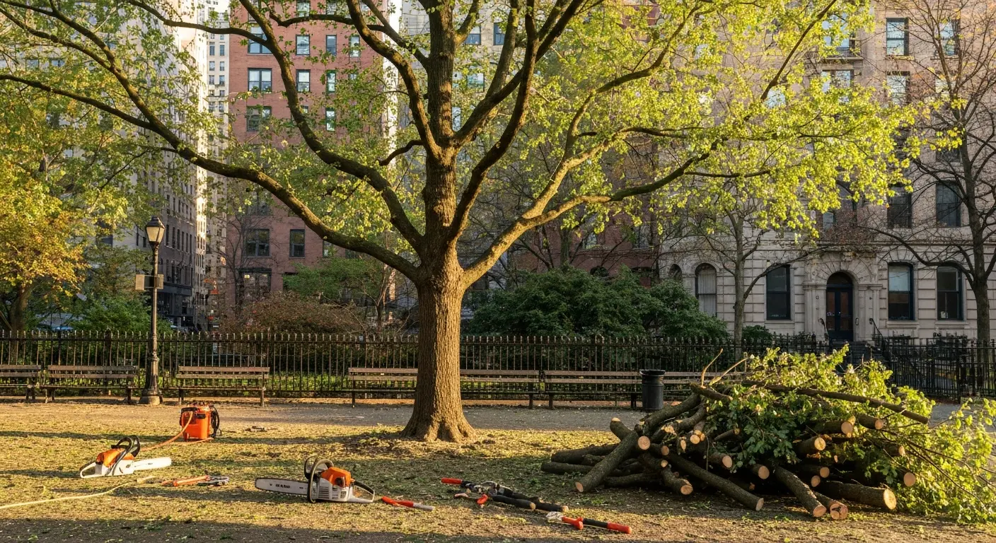 Tree trimming work