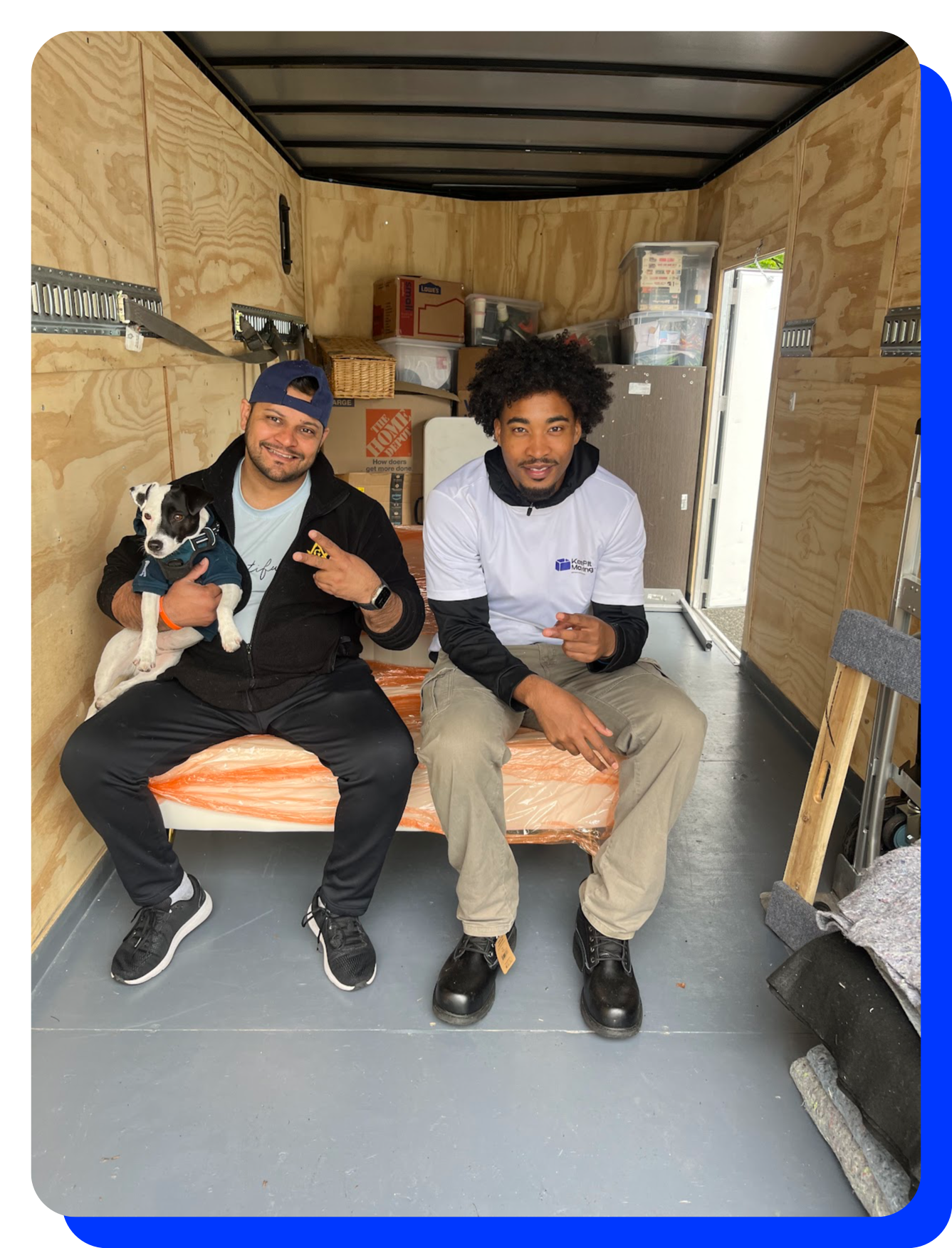 Happy Keep It Moving Services customer after a successful residential move in New Jersey