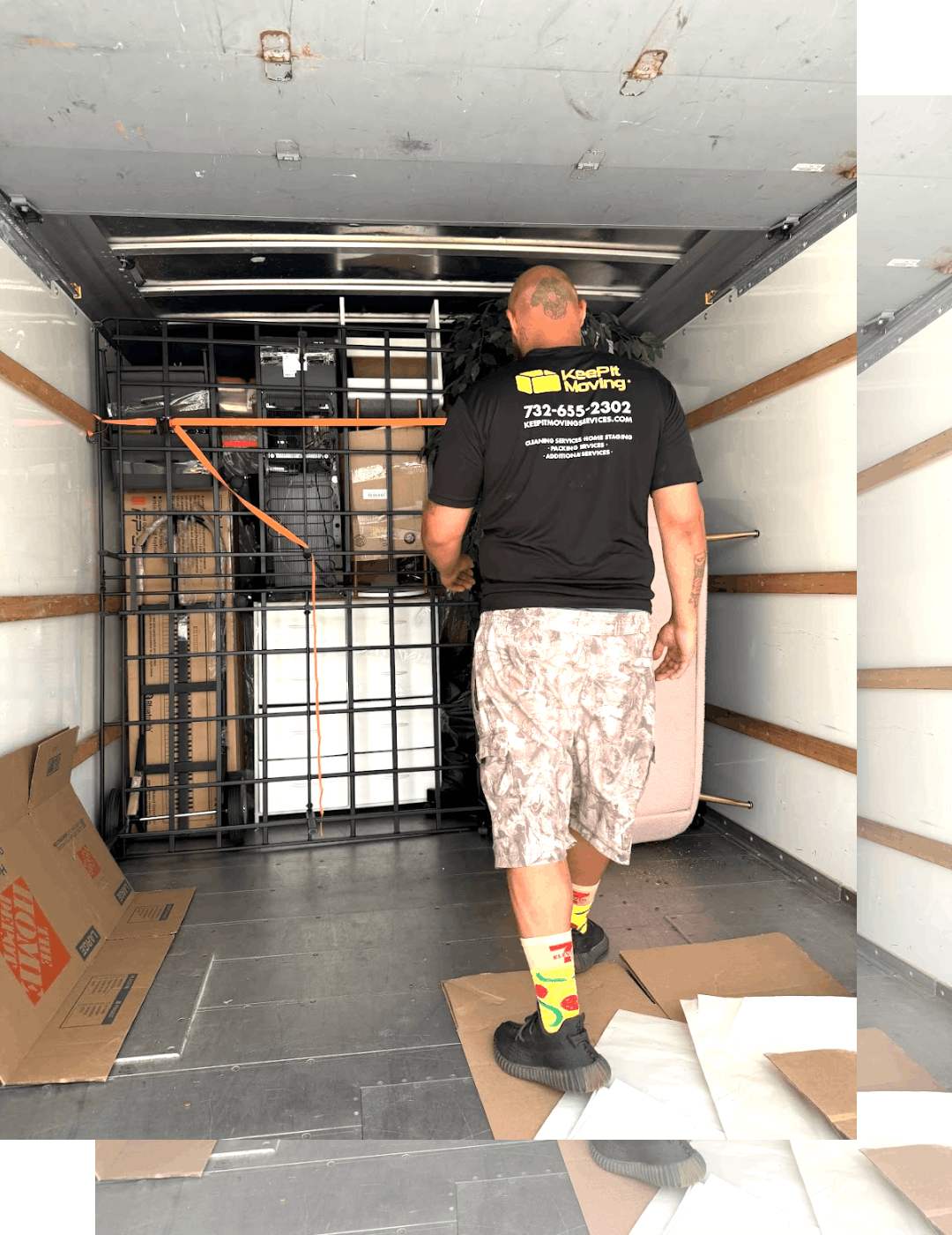 KIMS moving company providing professional packing services for apartment and residential moves