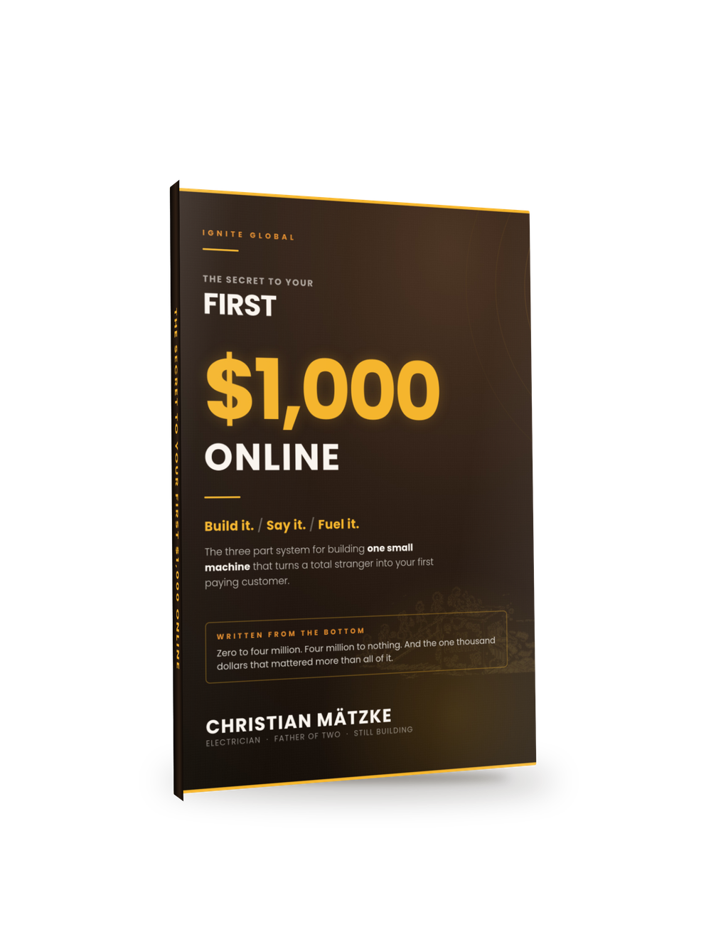 The Secret to Your First $1,000 Online, the book