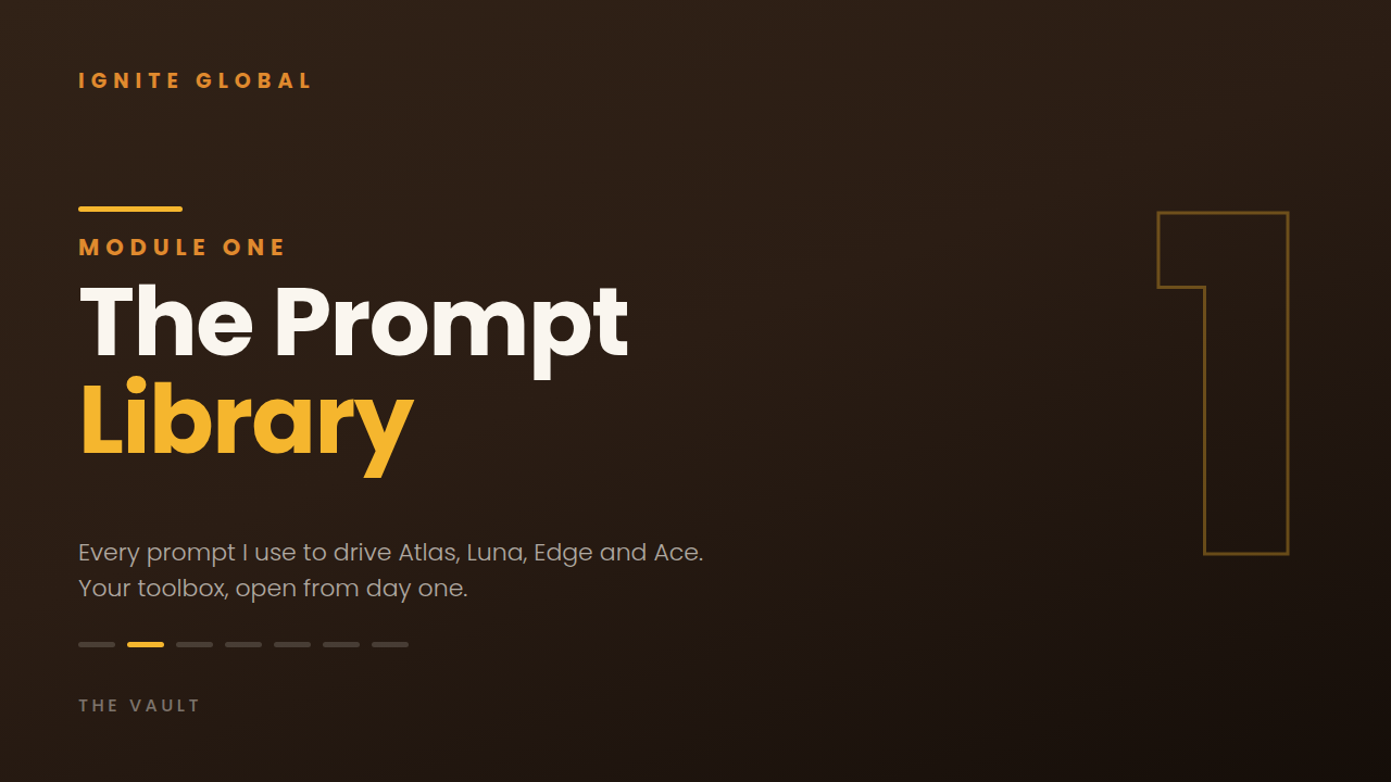 Module 1, The Prompt Library