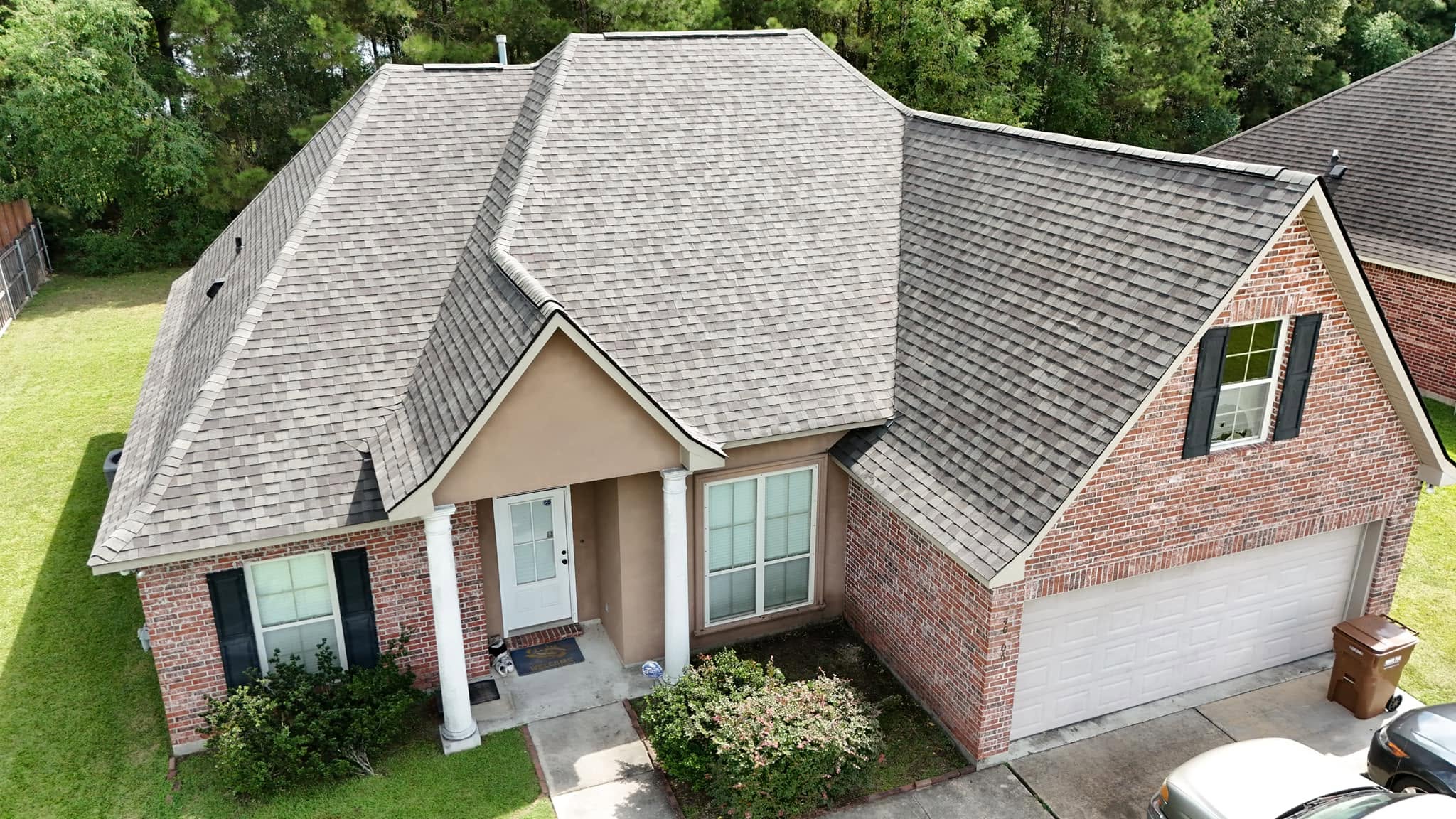 Houston roofing project by Coreshield Home Systems