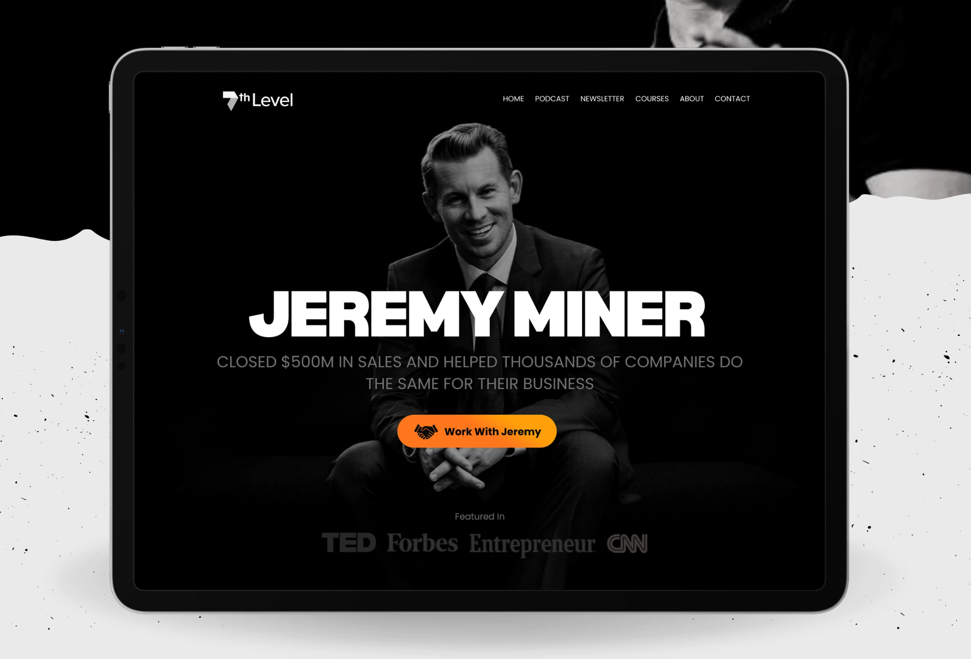 One Page Website for 7-Figure Business Coach project preview