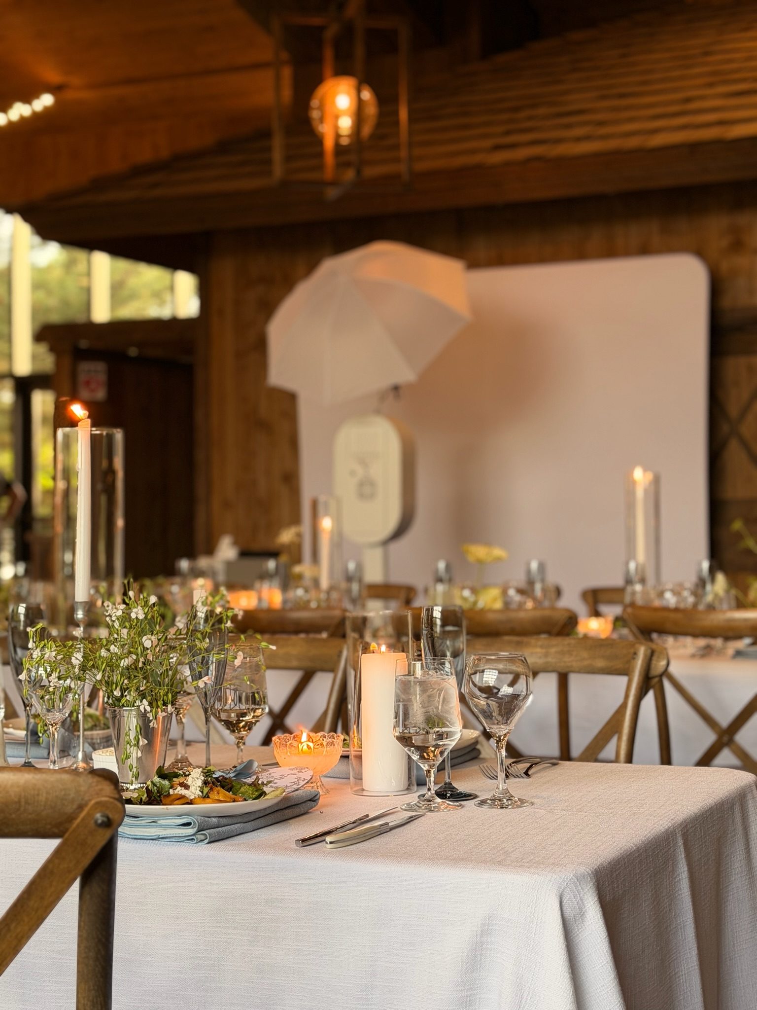 Martini Moment photo booth setup at spruce mountain sarah viera wine & nosh