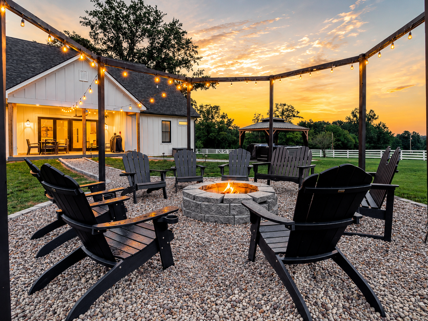 Bourbon Trail Hideaway with outdoor firepit