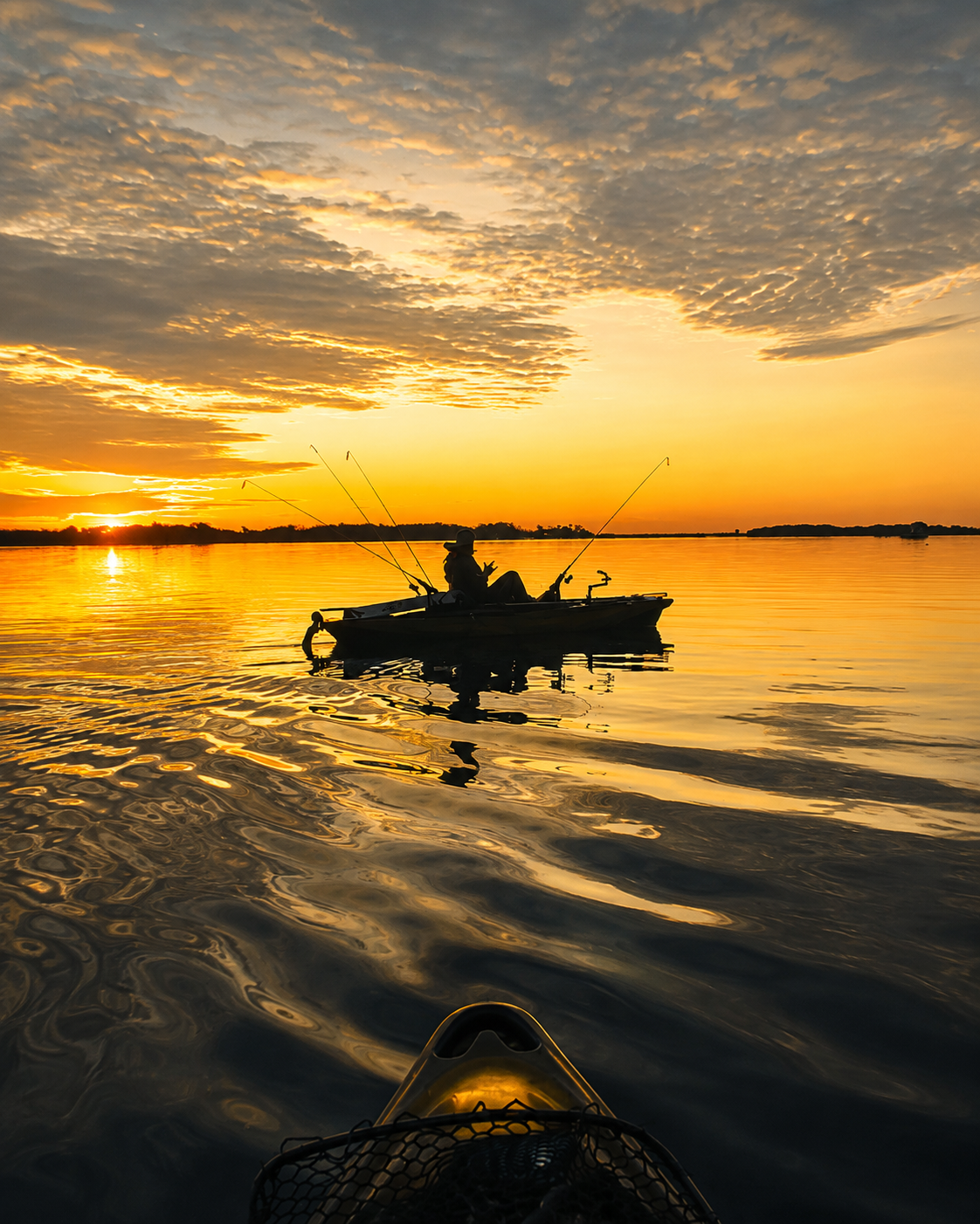 Fishing boat on the Gulf Coast at sunset
