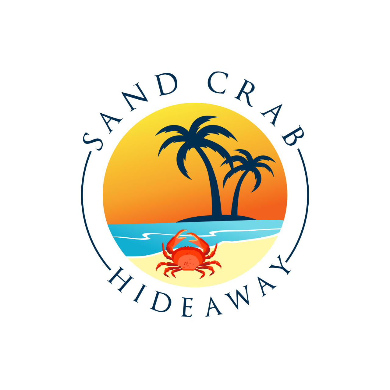Sand Crab Hideaway Logo