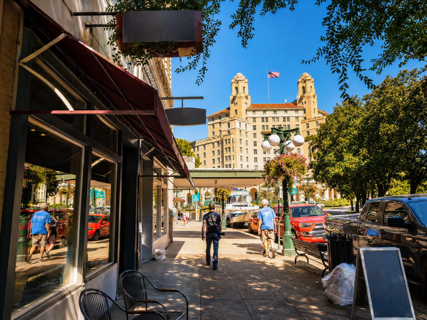 Hot Springs downtown dining and local shops