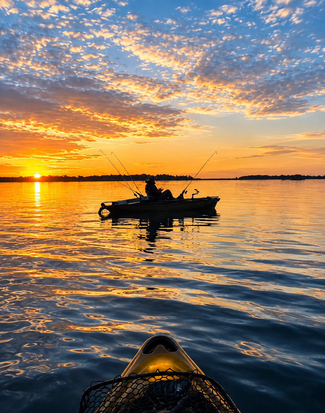 Fishing boat on the Gulf Coast at sunset