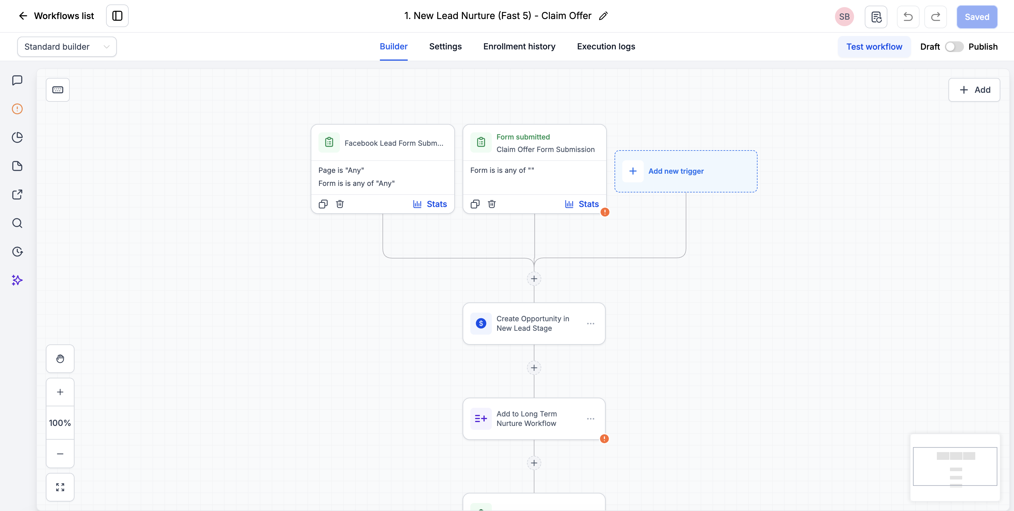 Automation builder