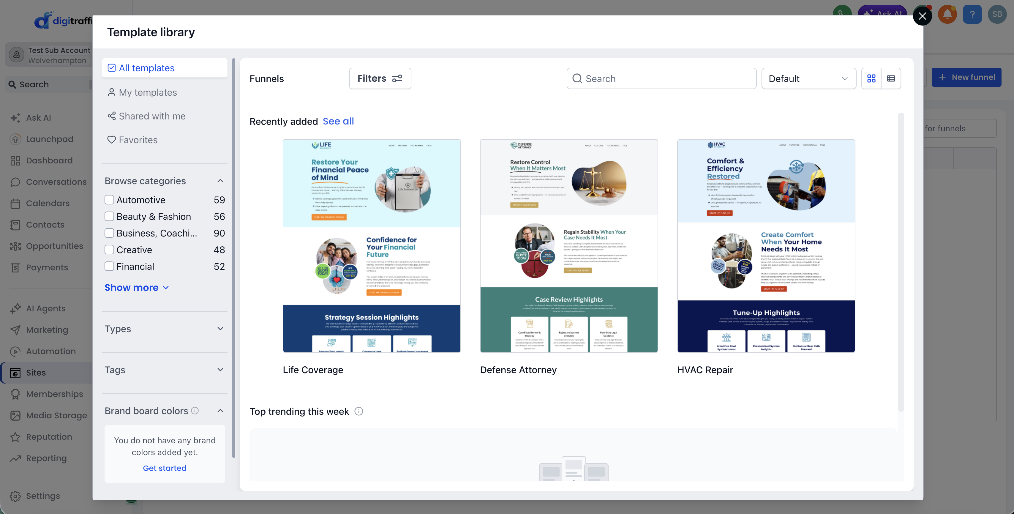 Website & Funnel Builder