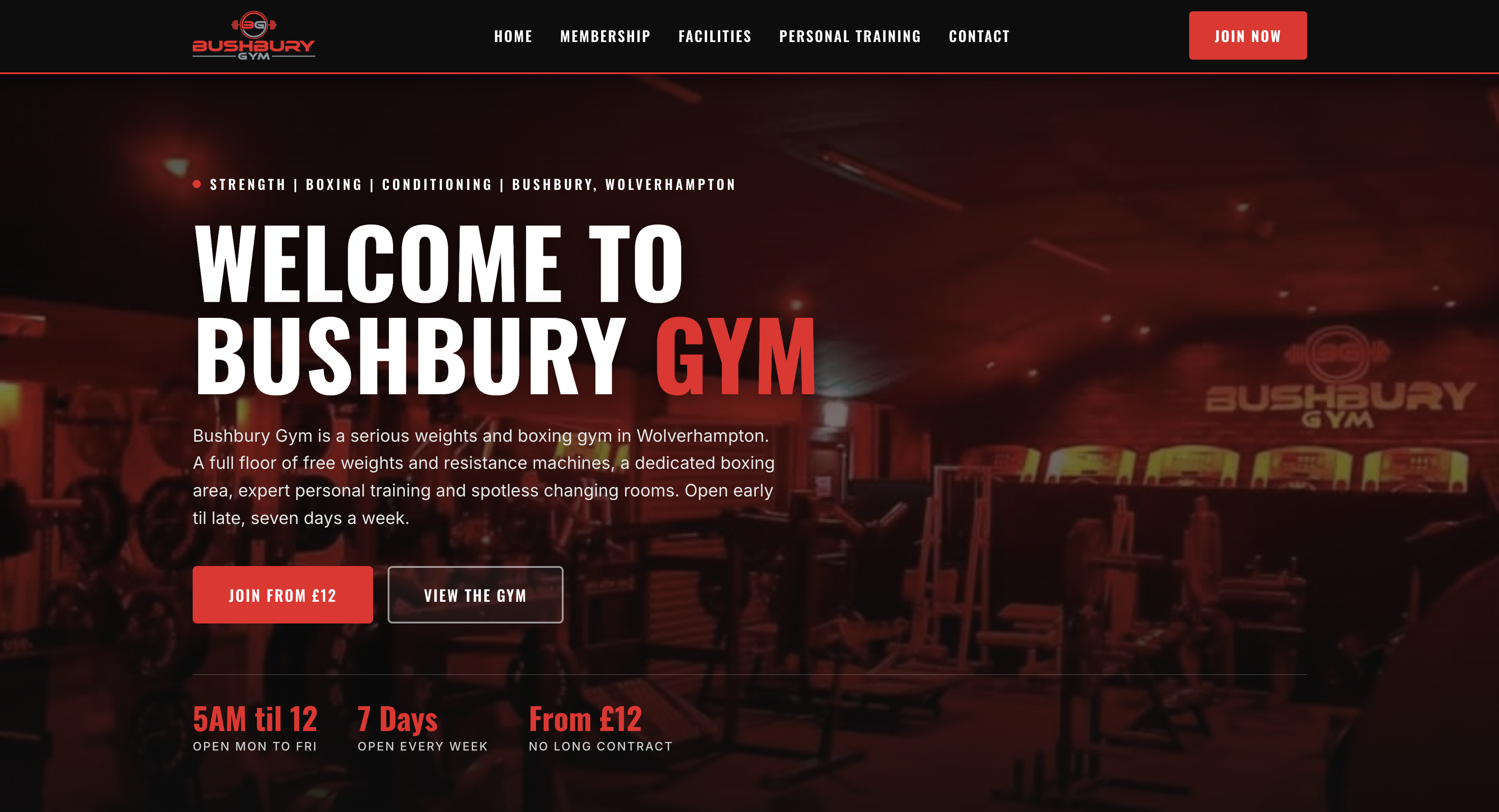 Bushbury Gym website