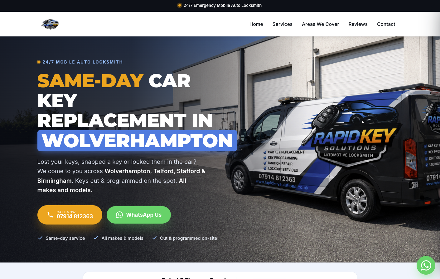 Rapid Key Solutions website