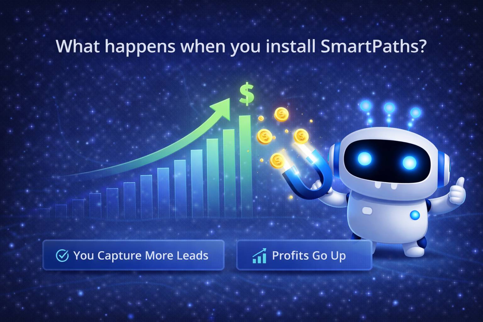 When you use SmartPaths Command Center you capture more leads and your profits go up!