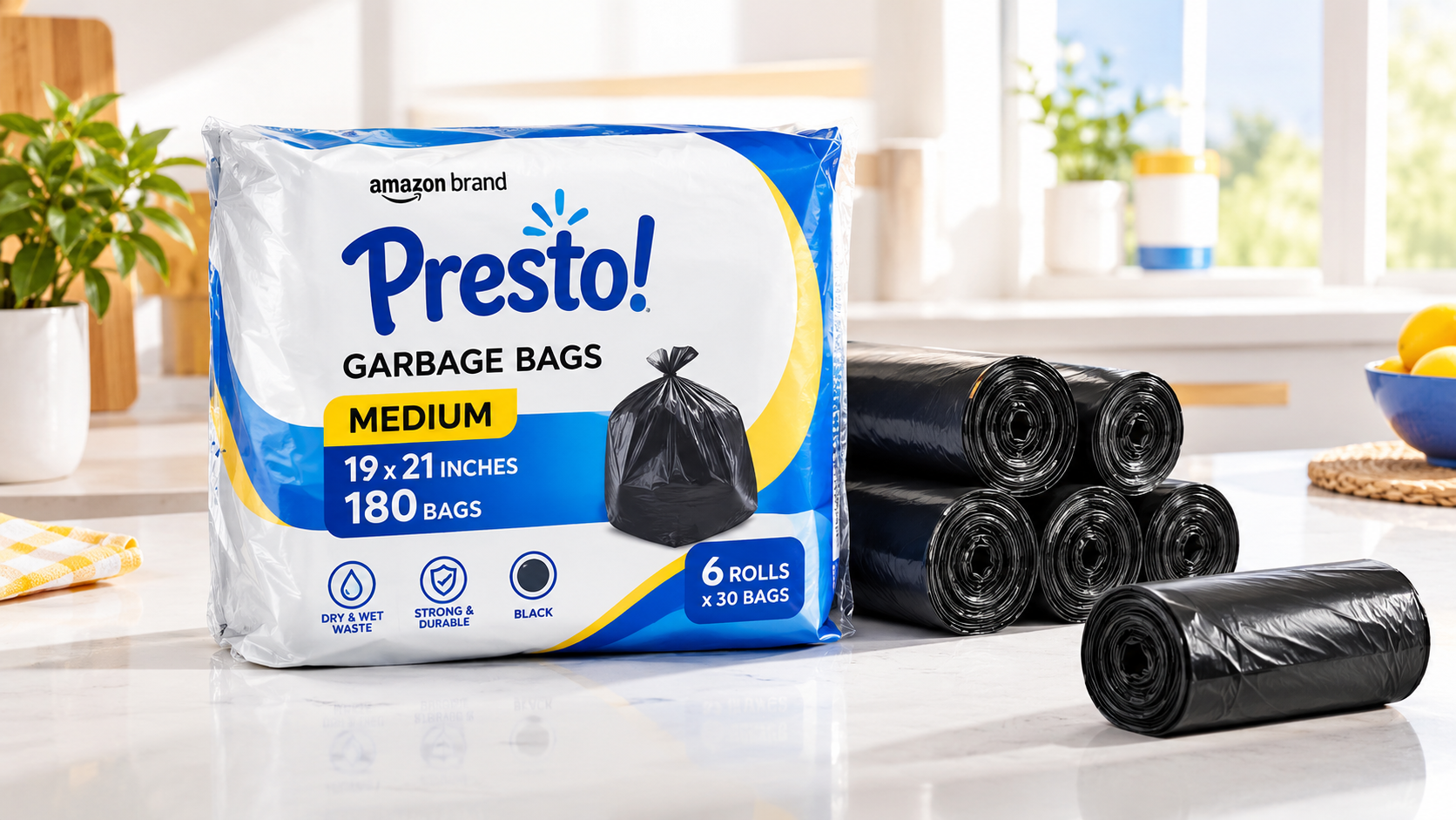 Presto Garbage Bags  Amazon Presto Garbage Bags Presto Garbage Bags 180 count