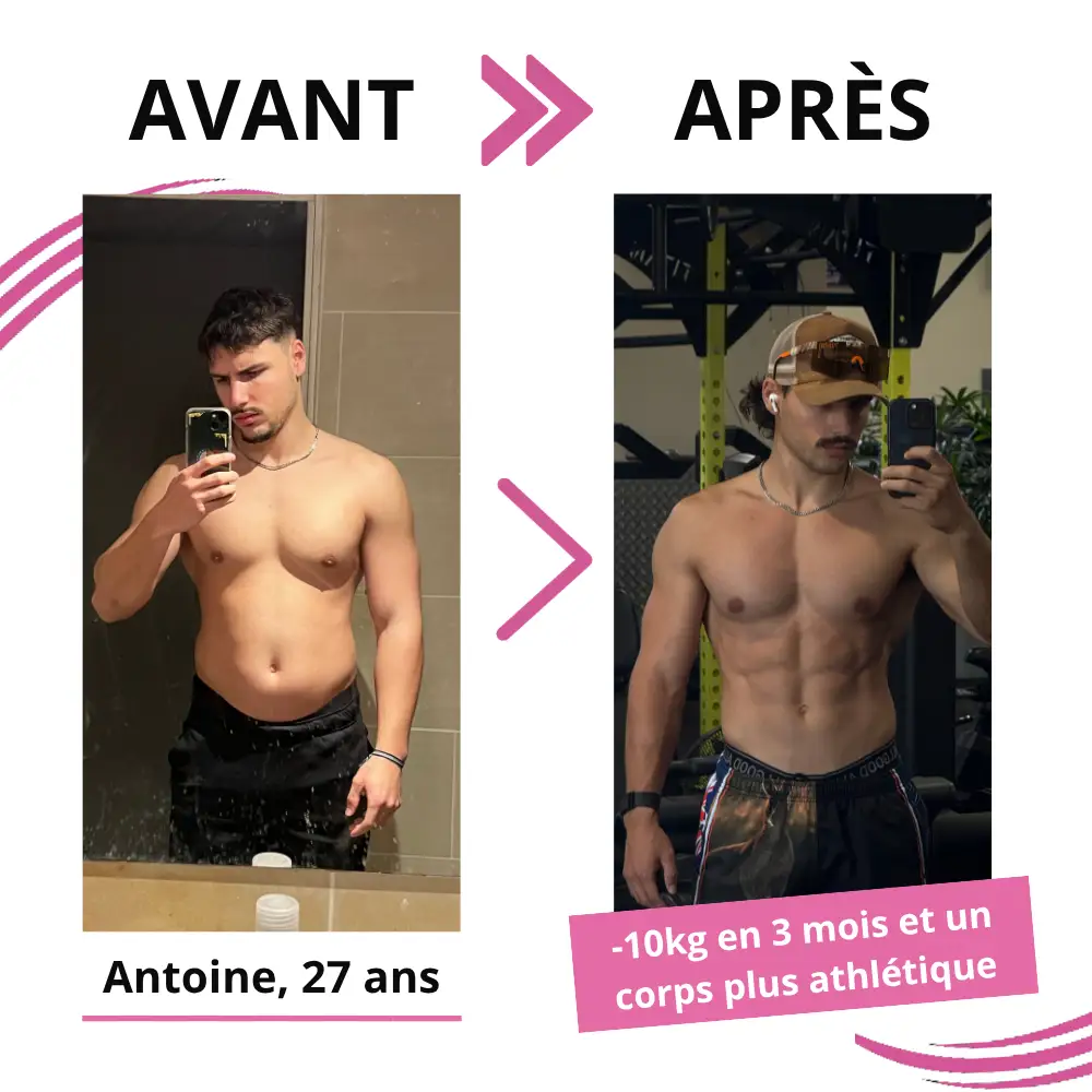 Transformation Anne-Florence — avant et après