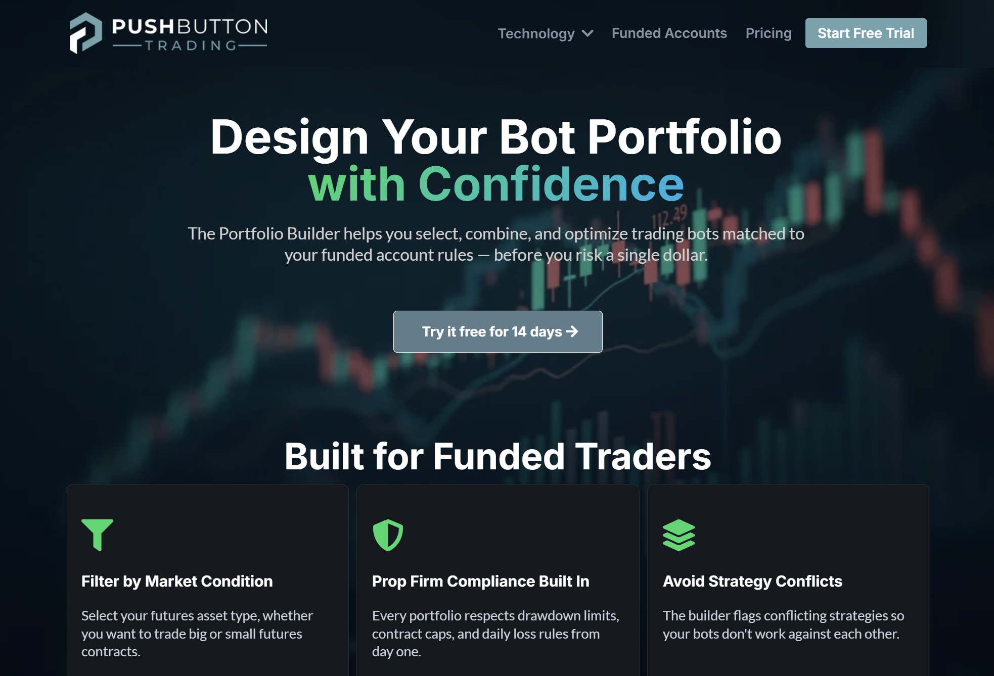 Portfolio Builder for Funded Traders | Push Button Trading