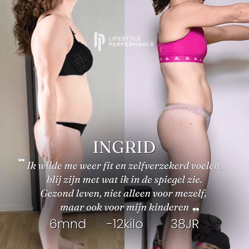 Ingrid, 38 jaar: 12 kilo eraf in 6 maanden. “Ik wilde me weer fit en zelfverzekerd voelen, blij zijn met wat ik in de spiegel zie. Gezond leven, niet alleen voor mezelf, maar ook voor mijn kinderen”