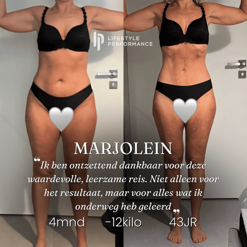 Marjolein, 43 jaar: 12 kilo eraf in 4 maanden. “Ik ben ontzettend dankbaar voor deze waardevolle, leerzame reis. Niet alleen voor het resultaat, maar voor alles wat ik onderweg heb geleerd”
