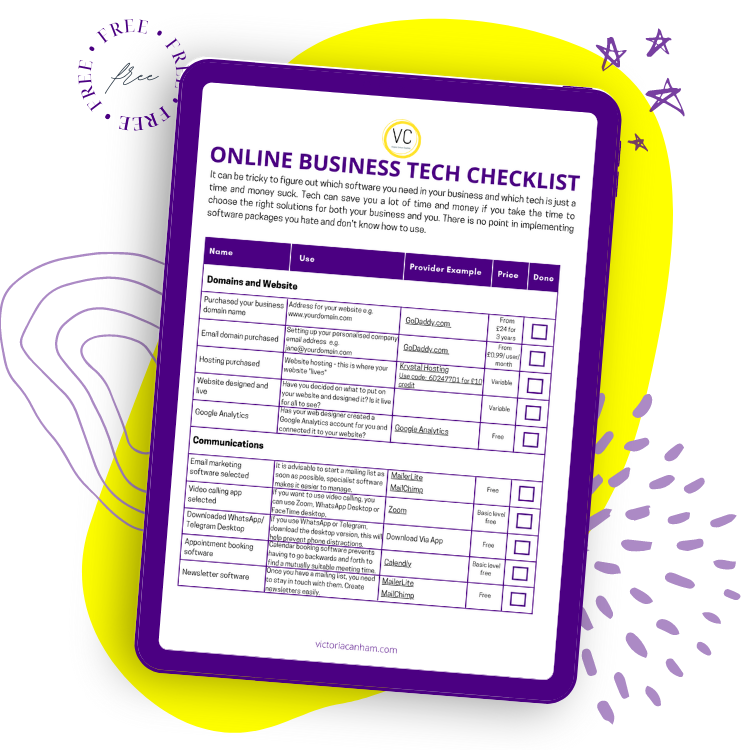 Tech Checklist for Business Owners