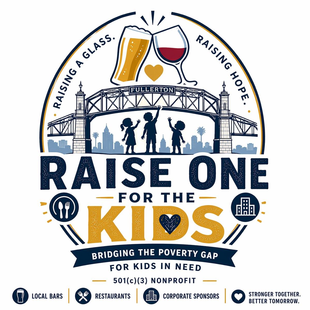 Raise One For The Kids emblem