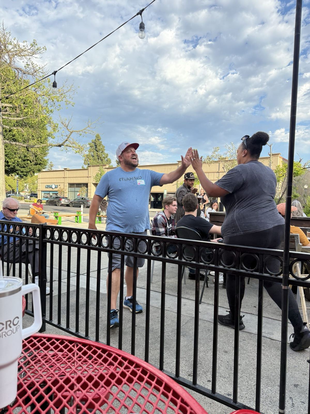 Neighbors gathering in support of local kids