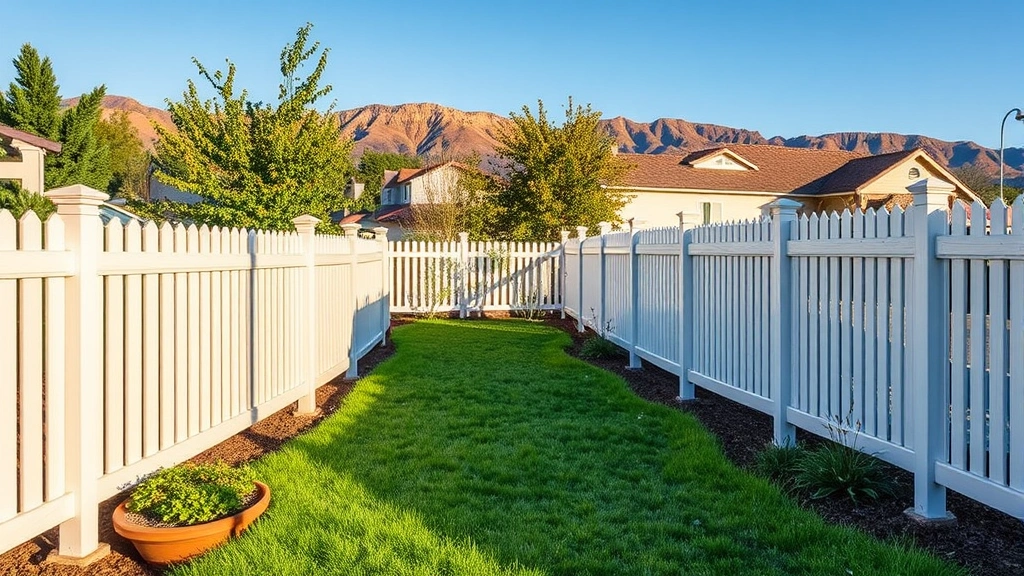 Fencing in Sierra Madre, CA with a scenic view of mountains and trees in the background.