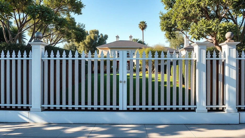 Fencing in Holmby Hills, CA with lush greenery and a serene atmosphere surrounding the area.