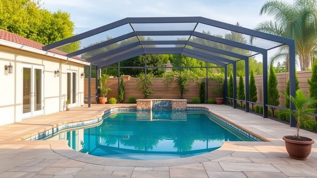 Pool Enclosures Installation projects in Los Angeles, CA showcasing elegant designs and sturdy construction.