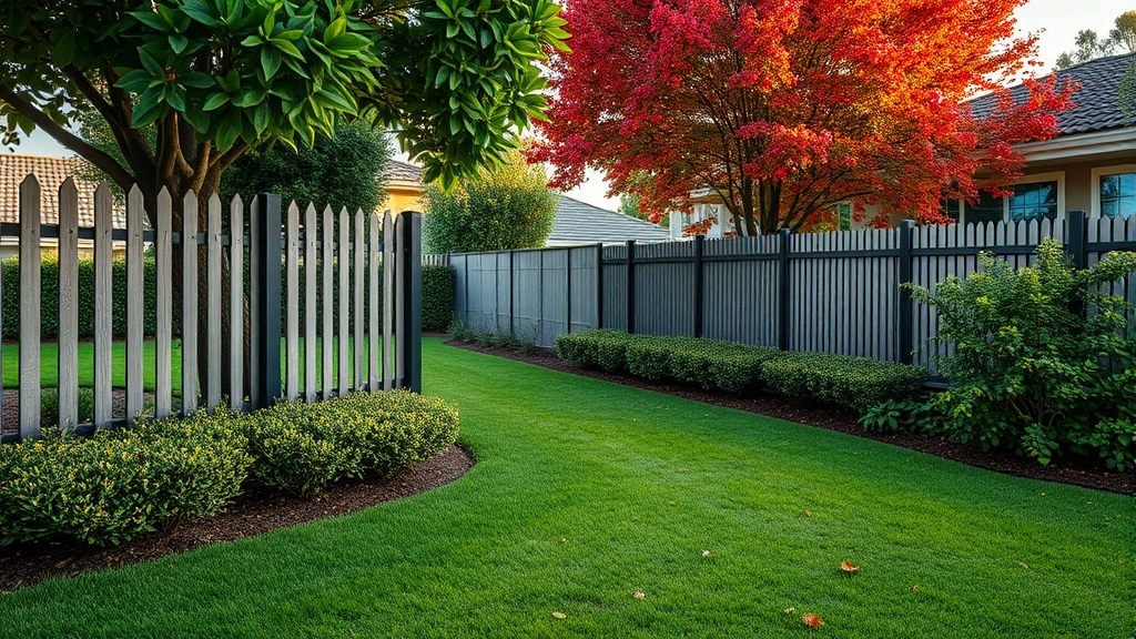 Fencing in Hacienda Heights, CA with lush greenery and a clear sky in the background.