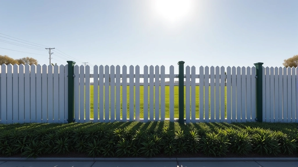 Fencing in West Covina CA with a vibrant sunset in the background.