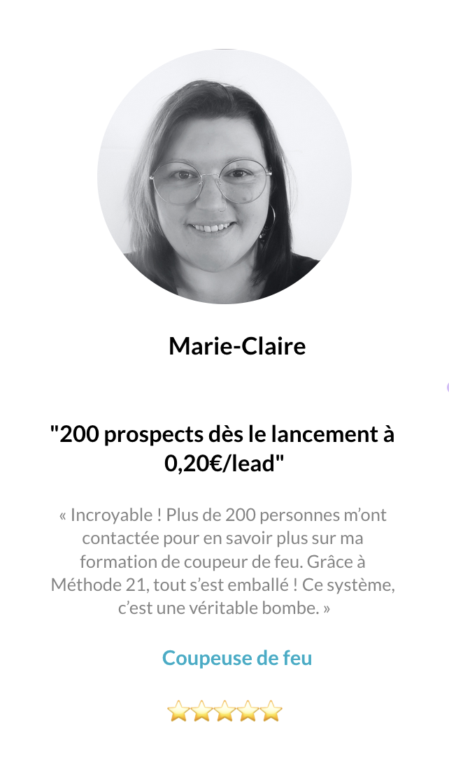 Témoignage Marie Claire