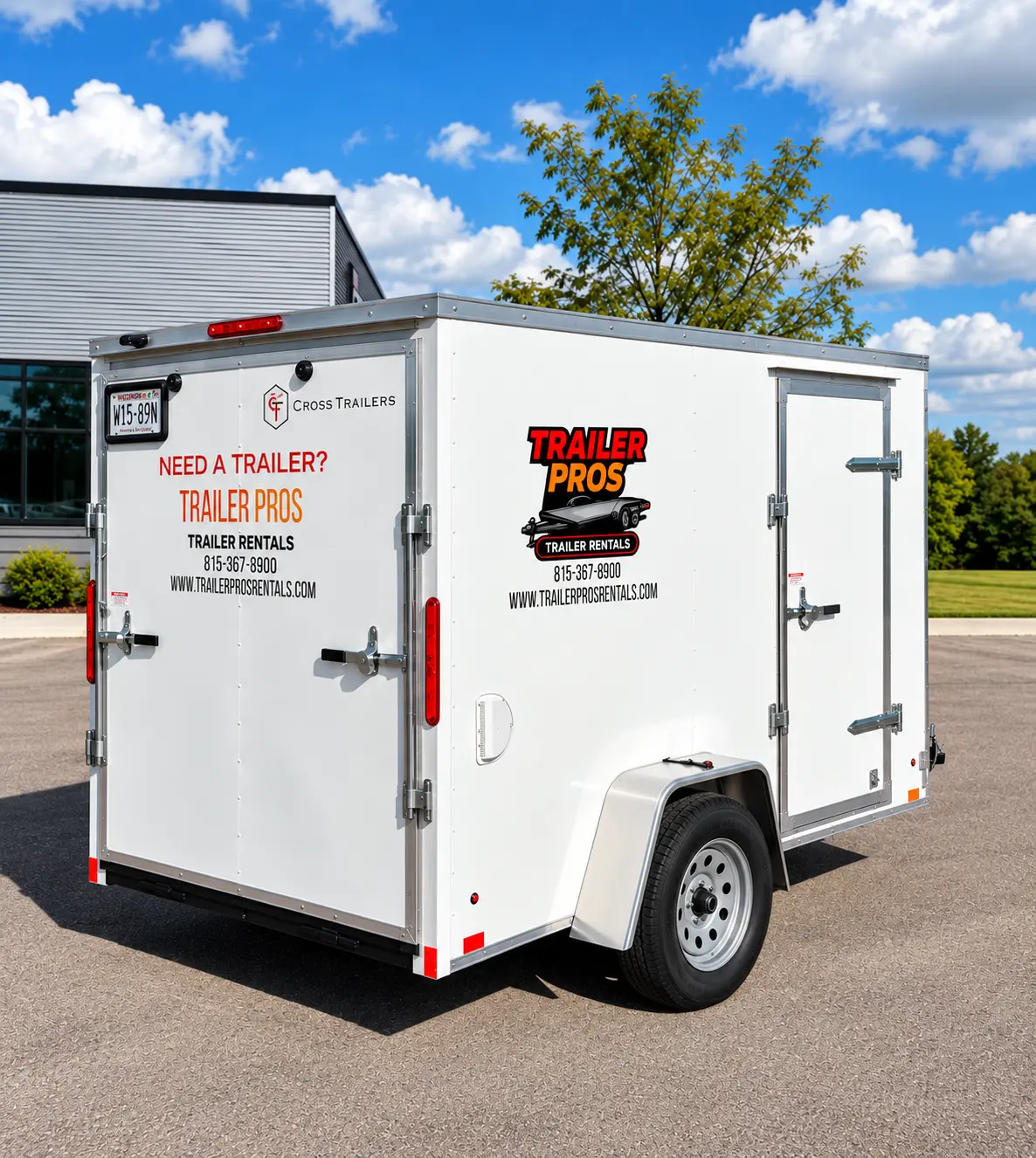6x10 Enclosed - Cross trailer rental in Sycamore, IL