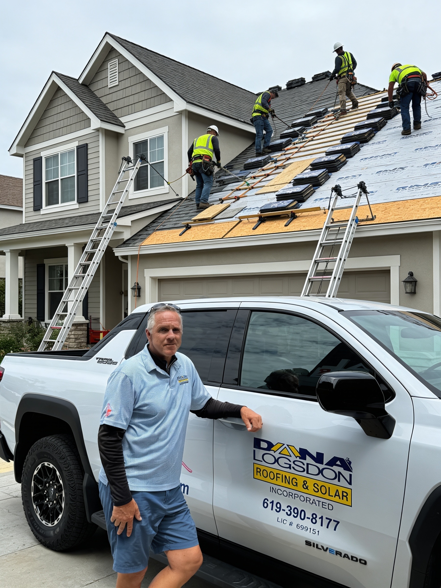 Dana Logsdon, owner of Dana Logsdon Roofing & Solar