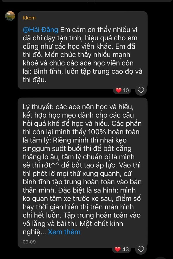 Kết quả học viên 5